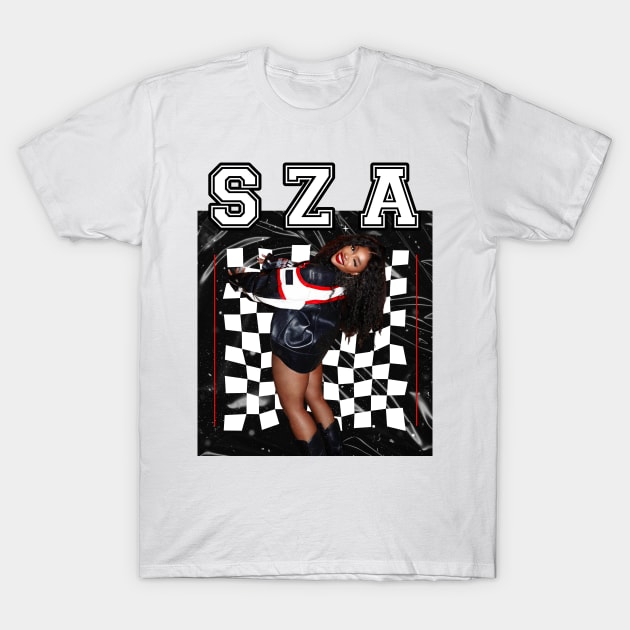 SZA - Vintage - Black/White/Red T-Shirt by GFXbyMillust